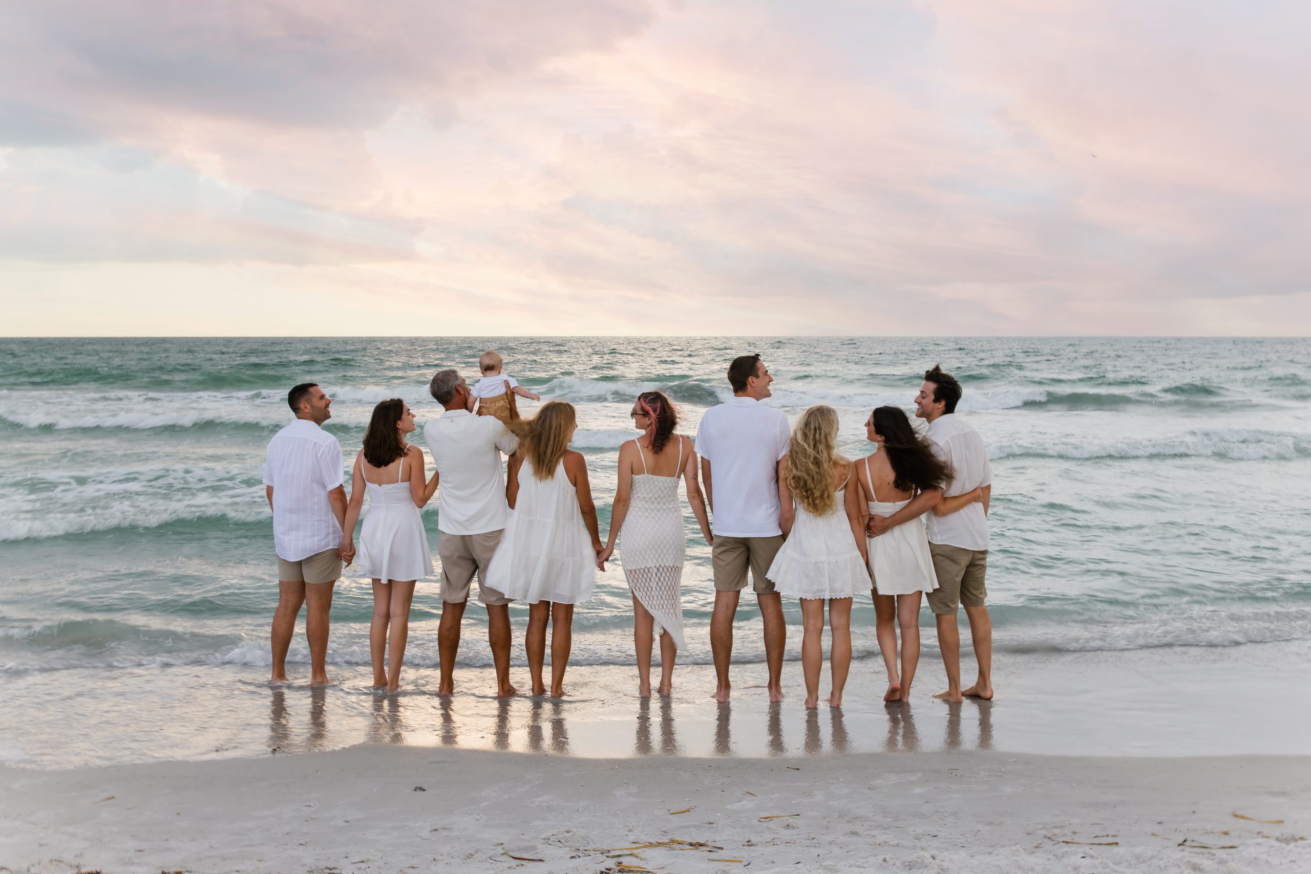 Family beach photography session in Florida