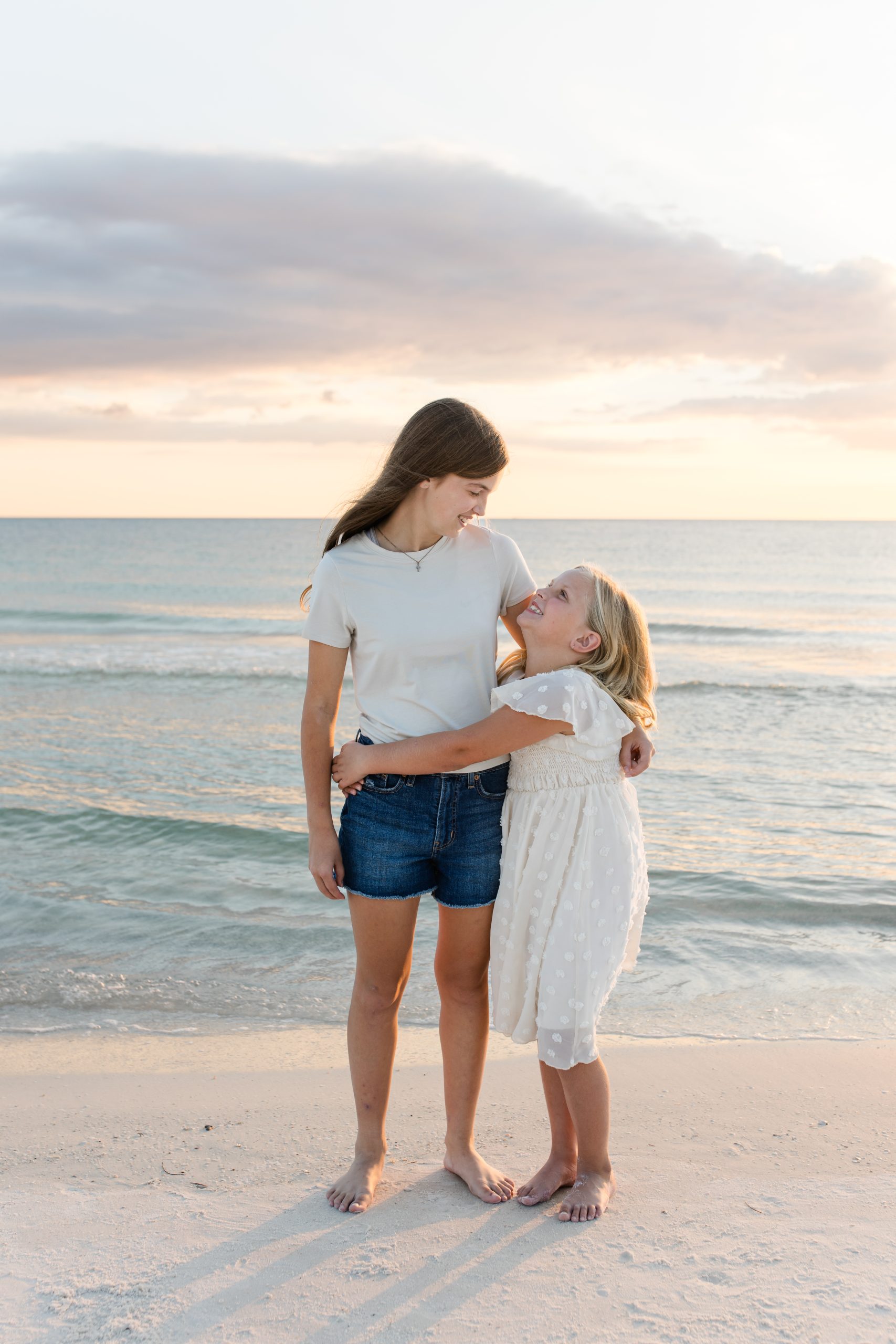 Mother and daughters photography session