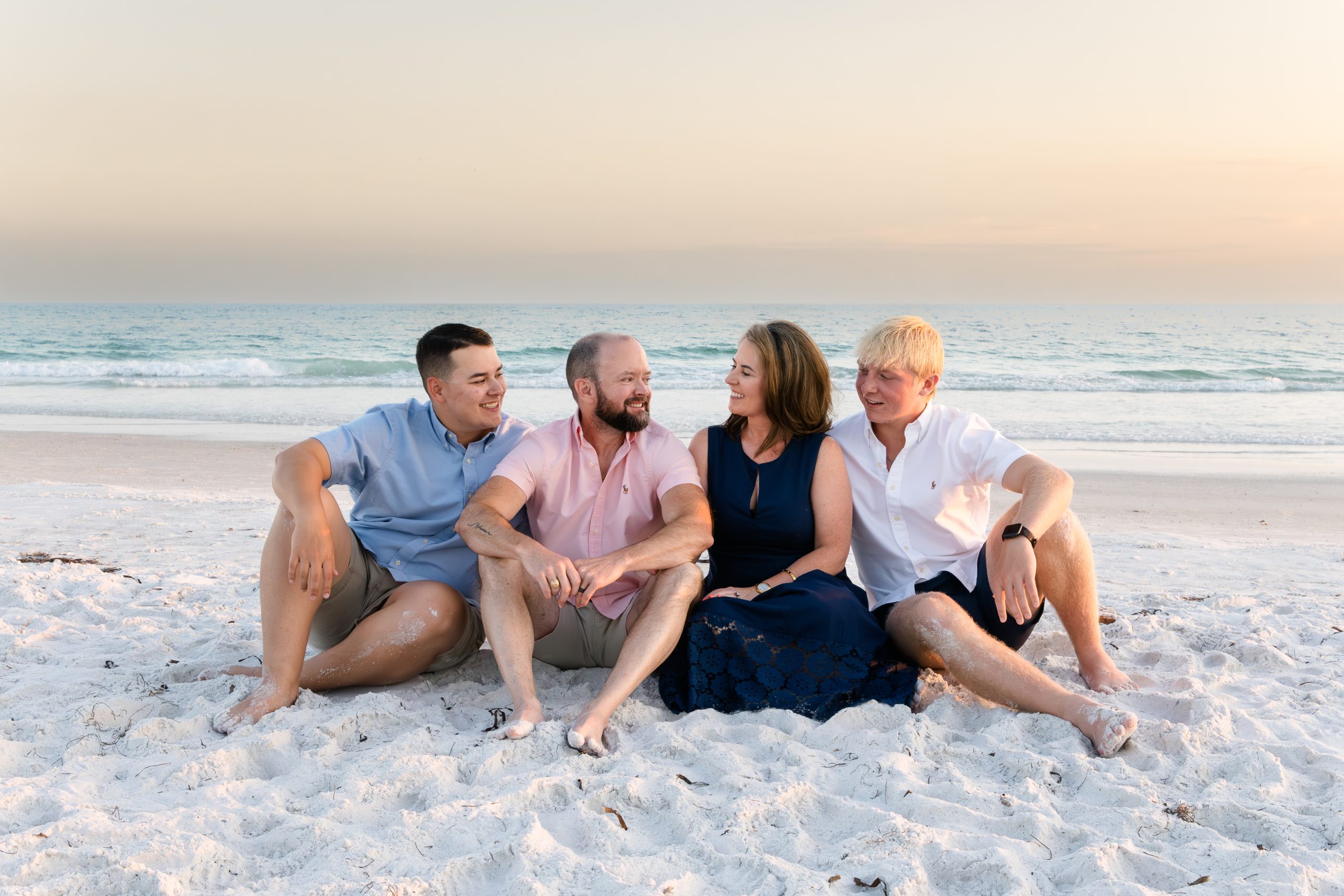 Family beach photography session
