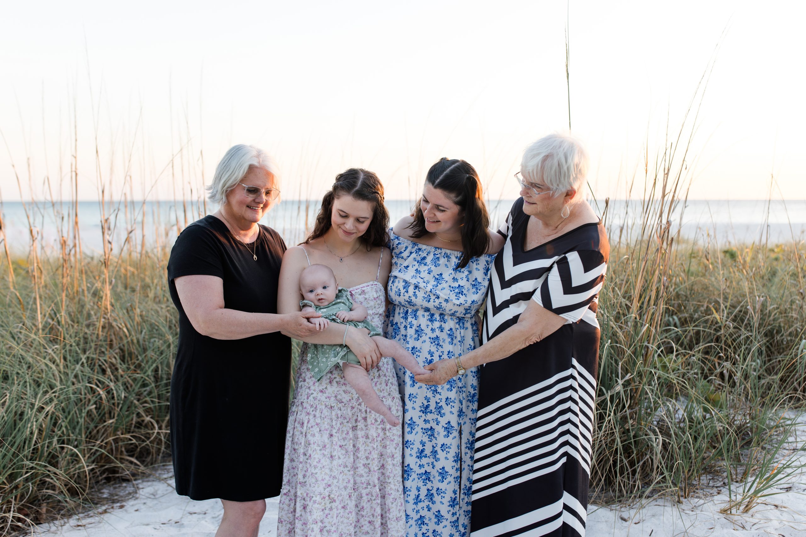 Five generation family photography session