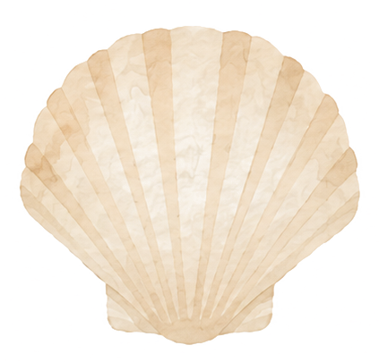 Seashell watercolor icon