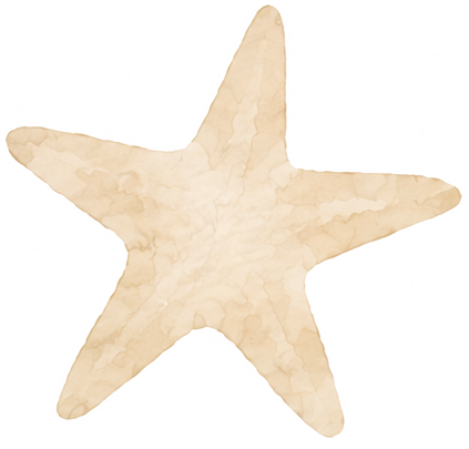 Starfish watercolor icon